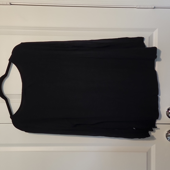 Linea by Louis Dell'Olio Black Blouse with silver sequins XL - Picture 4 of 5